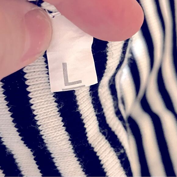 SHEIN two piece Striped Turtleneck Sweater Maxi Skirt Set womens size large L - Picture 4 of 5